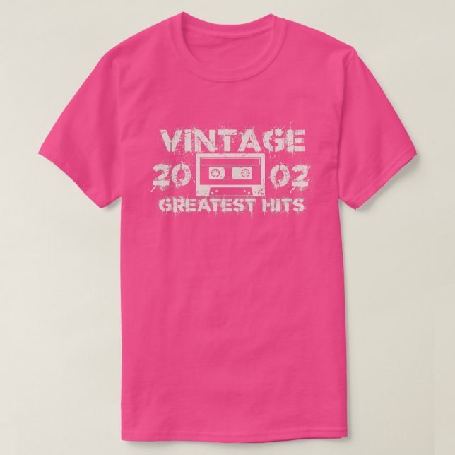 T-shirt 2002 Plus Grands Succès Vintage Blanc (Design devant)