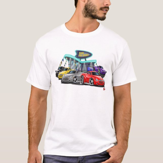 T-shirt 2003-06 scène de concessionnaire automobile de SSR (Devant)