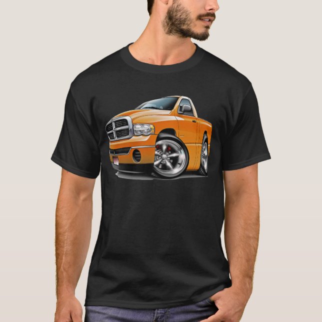 T-shirt 2003-08 camion d'orange de RAM de Dodge (Devant)
