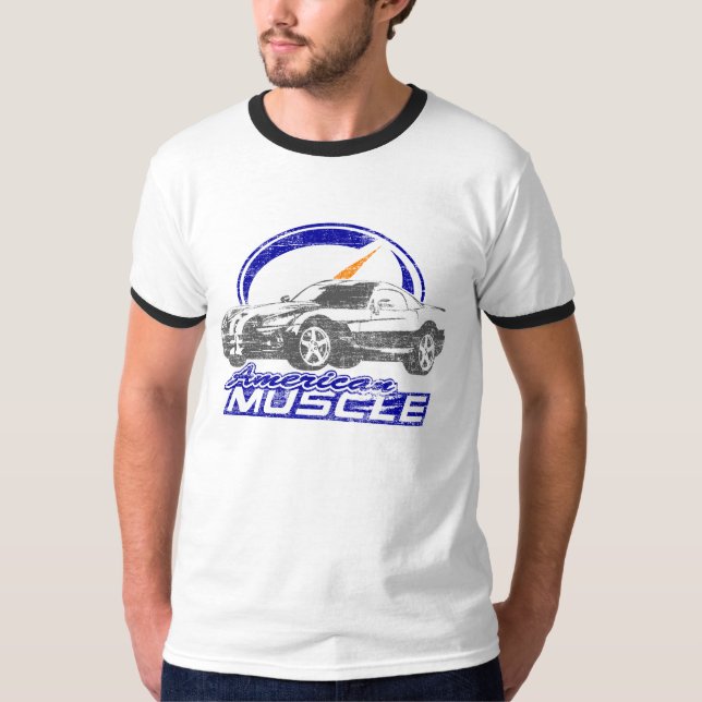 T-shirt 2006 américain de graphique de muscle de (Devant)