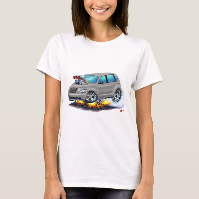 T-shirt 2008-10 voiture de gris de croiseur de pinte (Devant)