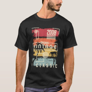 T-shirt 2008 Chemise Vintage Anniversaire Cadeau Retro Pal