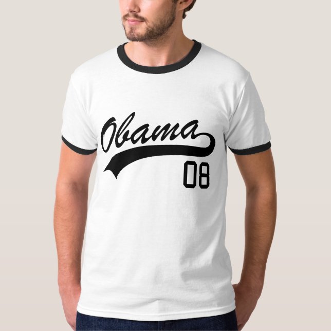 T-shirt 2008 de Barack Obama Jersey (Devant)