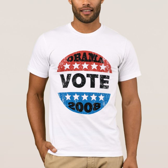 T-shirt 2008 de vote d'Obama (Devant)