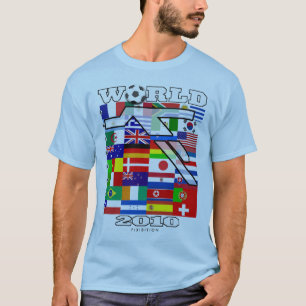 T-shirt 2010 bleu principal du football de coupe