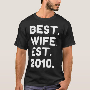 T-shirt 2010 Meilleure Femme Mariage Anniversaire de Maria
