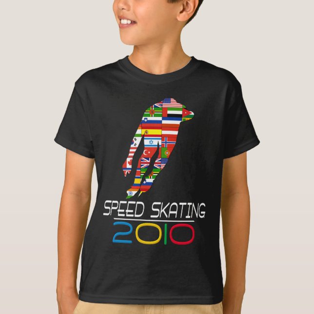 T-shirt 2010 : Patinage de vitesse (Devant)