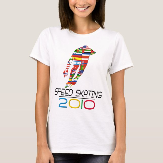 T-shirt 2010 : Patinage de vitesse (Devant)