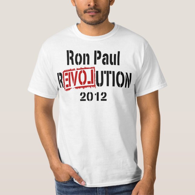 T-shirt 2012 de révolution de Ron Paul (Devant)