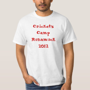 T-shirt 2012 de Runamuck du camp du cricket