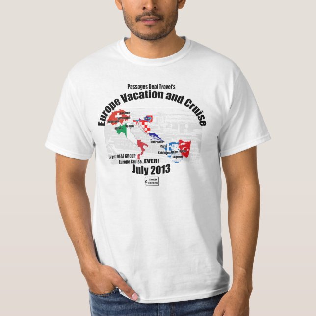 T-shirt 2013 - hommes de vacances de l'Europe de (Devant)