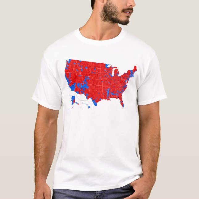 T-shirt 2016 élection présidentielle - résultats de niveau (Devant)