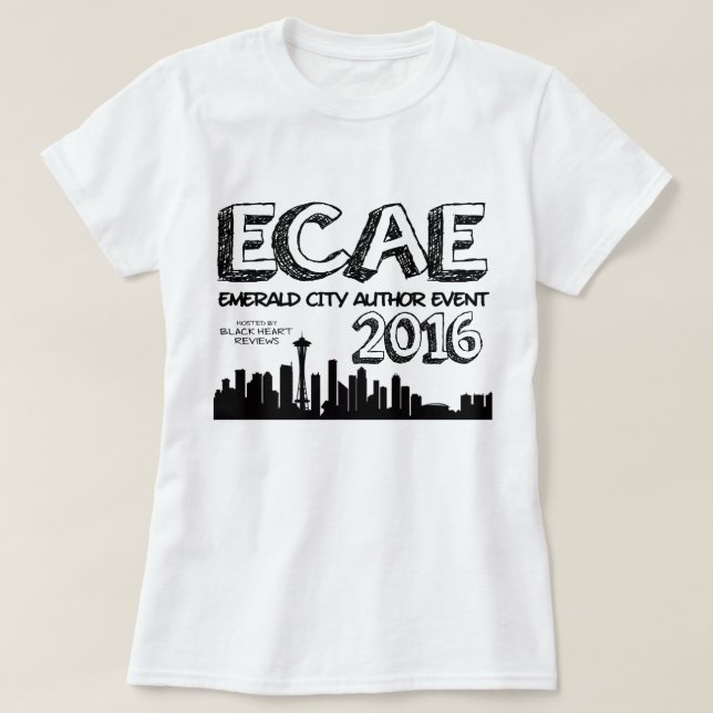 T-shirt 2016 vert officiel d'événement d'auteur de (Design devant)