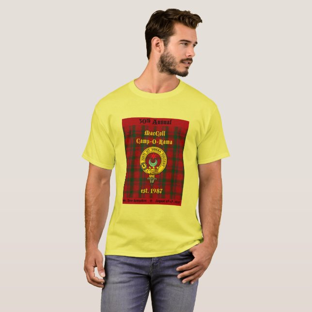 T-shirt 2017 de Camp-o-Rama de MacColl (Devant entier)