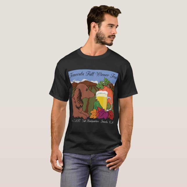 T-shirt 2017 de Fest de saucisse d'automne de (Devant entier)