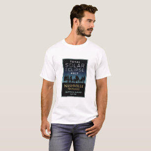 T-shirt 2017 éclipse solaire totale - Nashville, TN