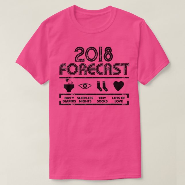 T-shirt 2018 Prévision Diapeurs Sleepless Nuits minuscules (Design devant)