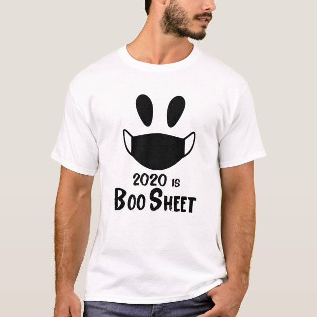 T-shirt 2020 Est Boo Sheet Ghost Mask (Devant)