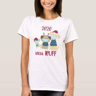 T-shirt 2020 Était Drôlement Drôle les Chiens de Noël