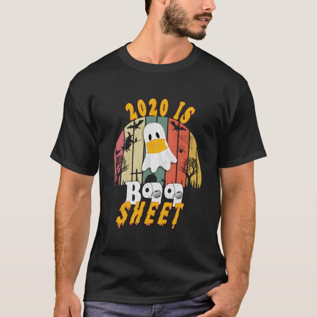 T-shirt 2020 Is Boo Sheet Halloween Ghost Wear S (Devant)