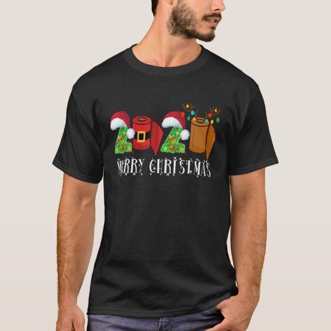 T-shirt 2020 Joyeux Noël Funny 2020 Pyjamas Famille Mat (Devant)