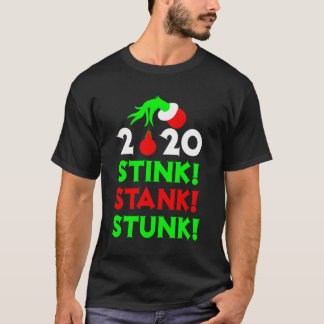 T-shirt 2020 Stink Stank Stunk Pajamas de Noël