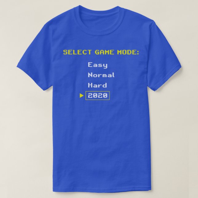 T-shirt 2020 Video Game Difficulty (Design devant)