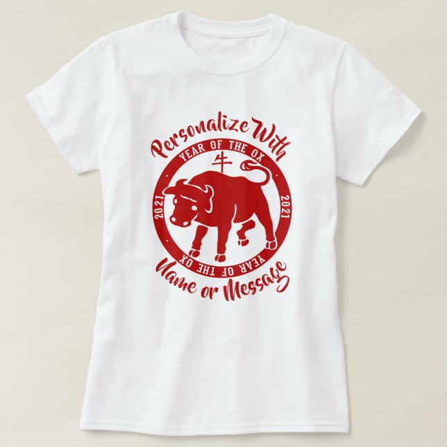 T-shirt 2021 Année Du X (Design devant)