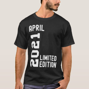 T-shirt 2021 Avril Bonne fête d'anniversaire