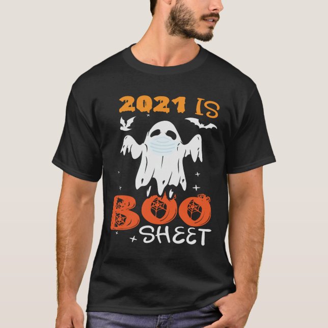 T-shirt 2021 est Boo Sheet Funny Ghost Halloween (Devant)