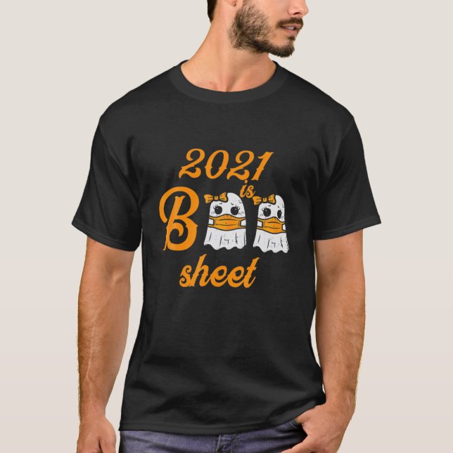 T-shirt 2021 Est Boo Sheet Ghost Halloween (Devant)