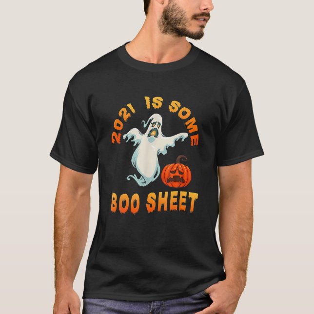 T-shirt 2021 Est Quelques Boo Sheet Drôle Halloween Hommes (Devant)