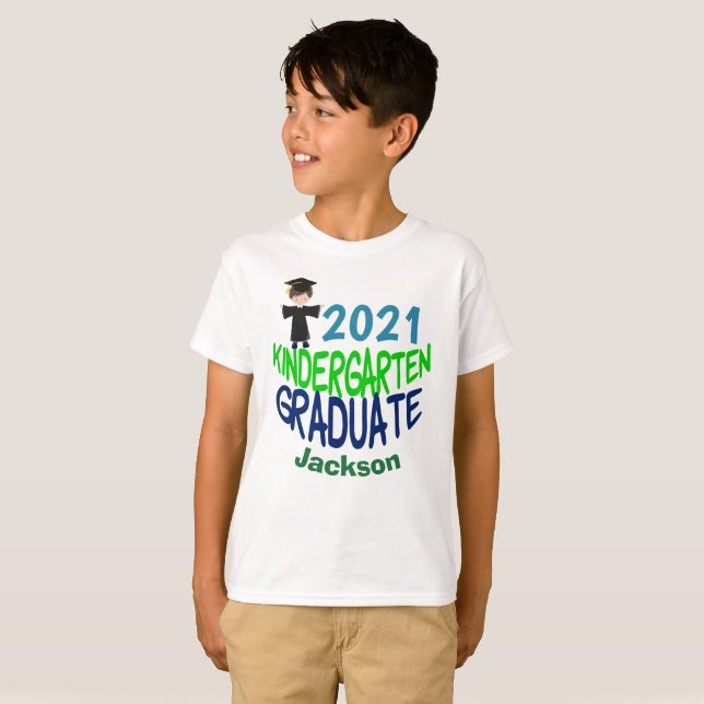 T-shirt 2021 Jardin d'enfants diplômés sur mesure (Devant entier)
