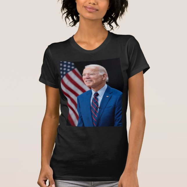 T-shirt 2021 Joe Biden Président américain Portrait (Devant)