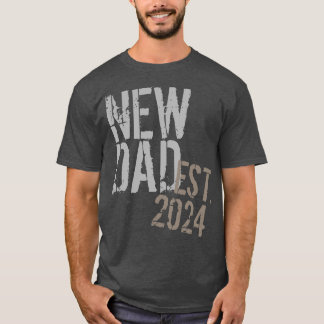 T-shirt 2021 Vintage Nouveau père première Fête des pères
