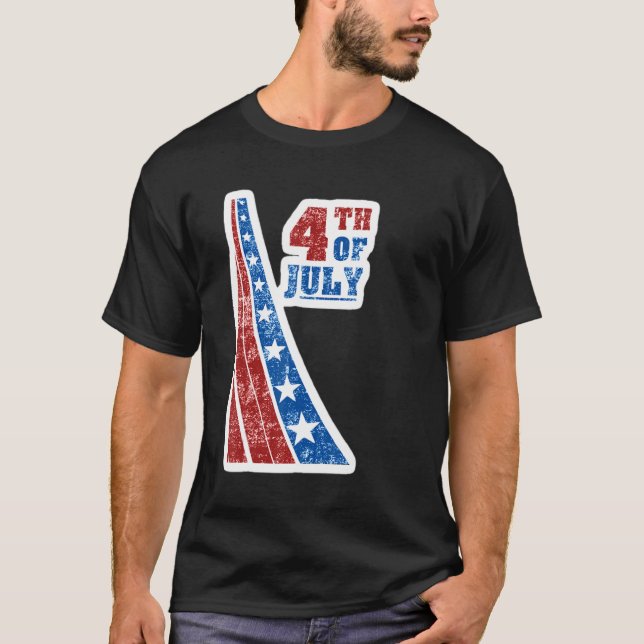 T-shirt 2022 4th Of July Independence Day Us American Flag (Devant)