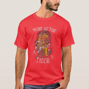 T-shirt 2022 Année Du Tigre Chinois Zodiac Chinois Nouveau