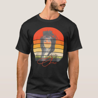 T-shirt 2022 Couleur Solide Sunset Vintage-Chers Music Rag