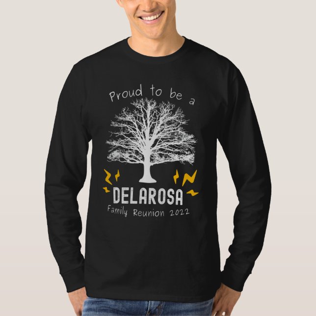 T-shirt 2022 Delarosa Family Reunion Tree Summer Party Las (Devant)