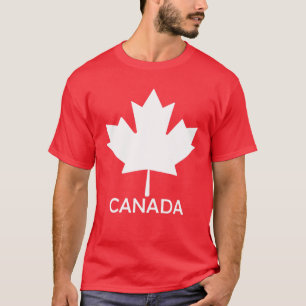 T-shirt 2022 Drapeau canadien Feuille d'érable Drôle Fête