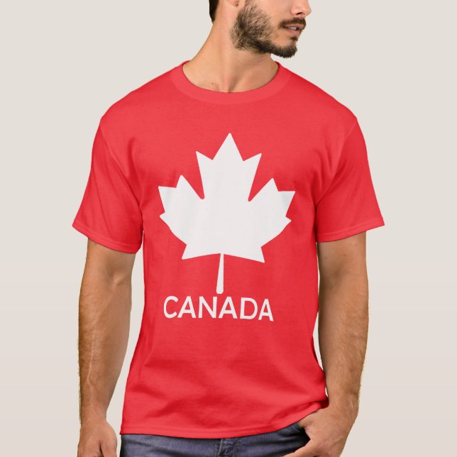 T-shirt 2022 Drapeau canadien Feuille d'érable Drôle Fête  (Devant)