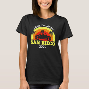 T-shirt 2022 Famille Vacances San Diego Ca Correspondant V