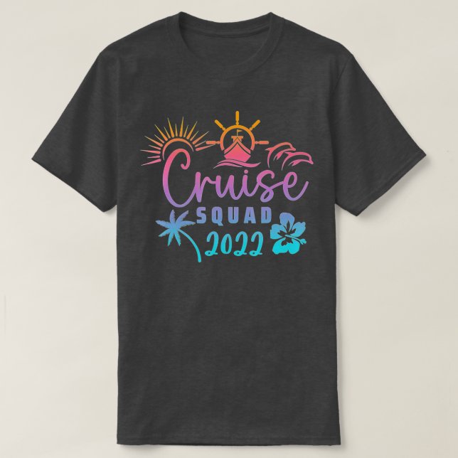 T-shirt 2022 Family Cruise Hommes Femmes Garçons Filles Vo (Design devant)