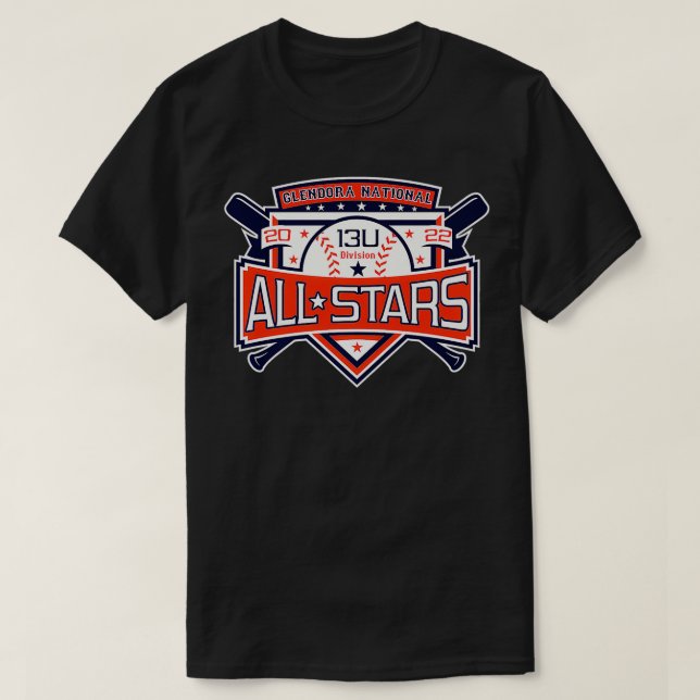T-shirt 2022 Glendora Intermediate Baseball Stars Gear Pre (Design devant)