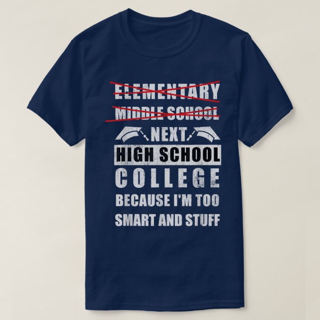 T-shirt 2022 Junior High Graduation Funny Middle School Gr (Design devant)