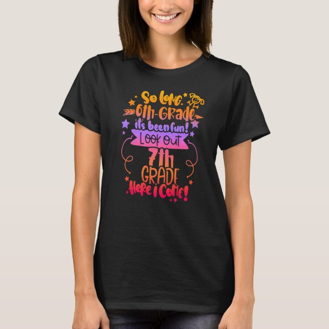 T-shirt 2022 Kids Tie Dye So Long 6th Gradegraduation 7th (Devant)