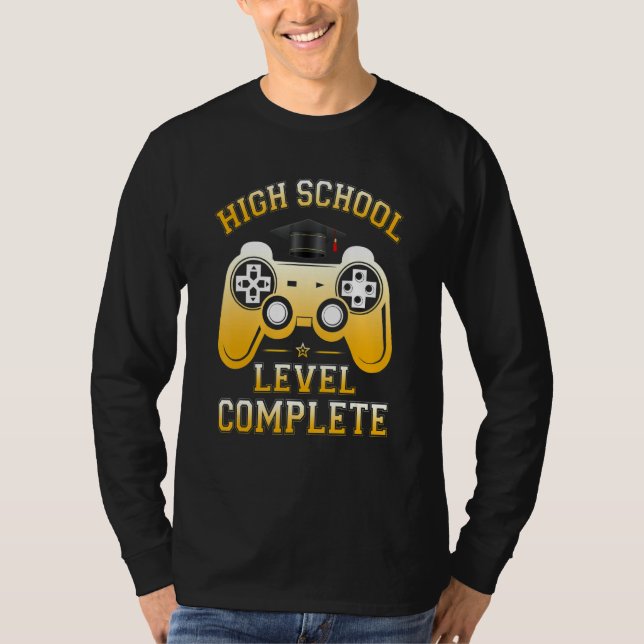 T-shirt 2022 Lycée Niveau Complet Vidéo Gamer Gradua (Devant)