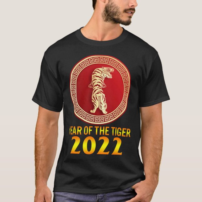 T-shirt 2022 Year Of Tiger Lunar Happy New Year Chinese Zo (Devant)