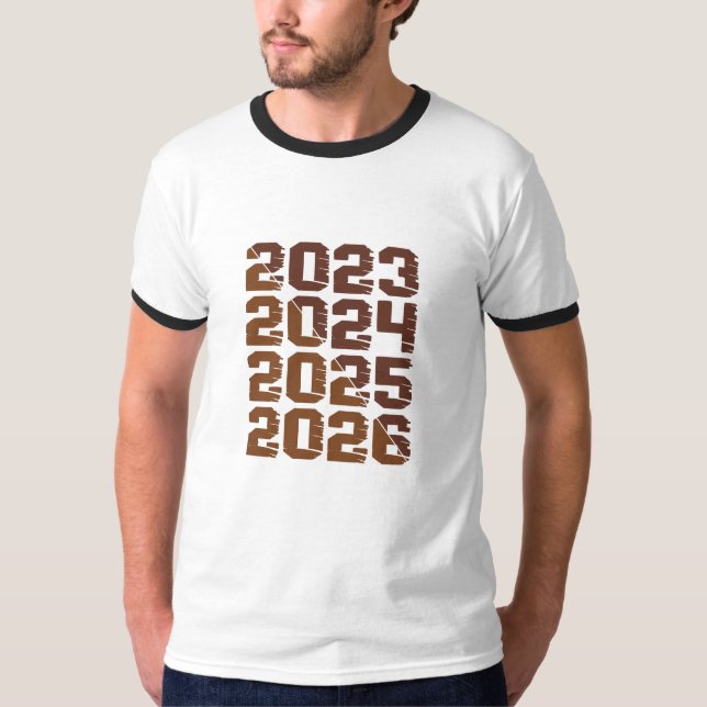 T-shirt 2023 2024 2025 2026 | Evolving Year Design  (Devant)