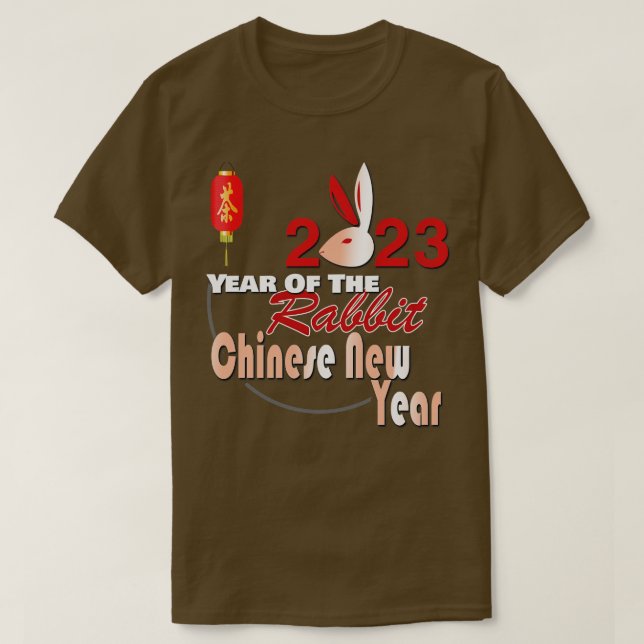 T-shirt 2023 Année du lapin (Design devant)